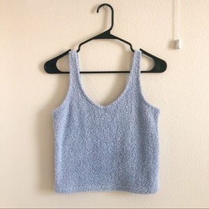 Fleece Periwinkle Tank Top